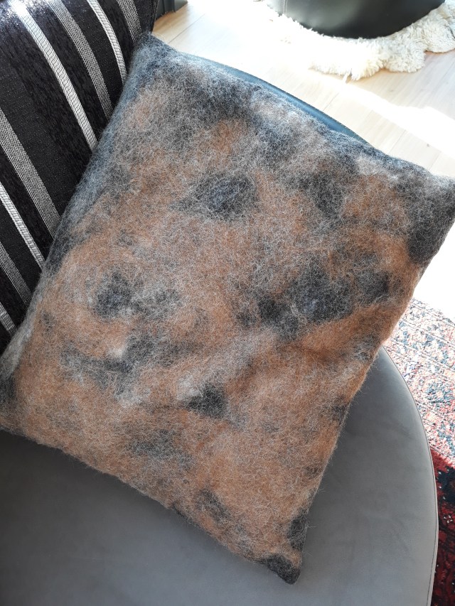 felt cushion 50x40cm $30 SOLD