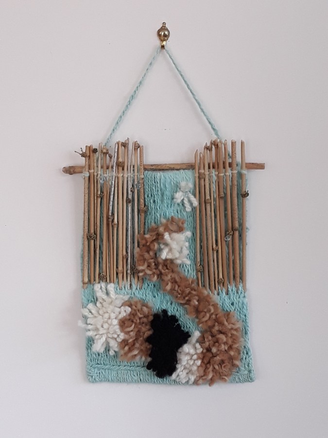 Wall hanging..Swan lake 27x24cm $30 NZD