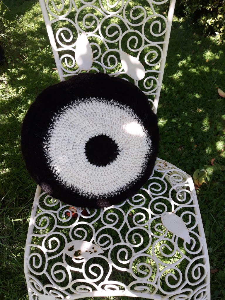 alpaca knitted cushion $50 NZD