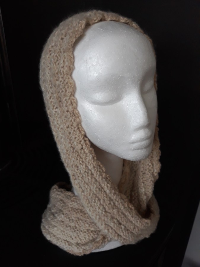 Light infinity fawn alpaca scarf $60 NZD