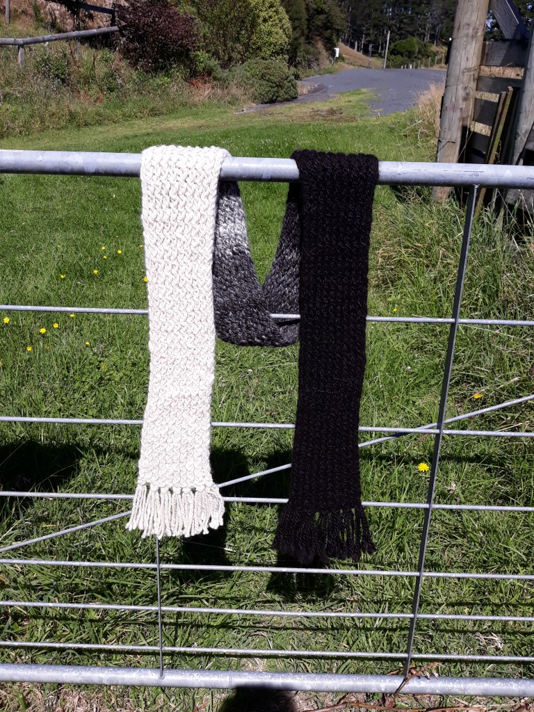 graduated colour alpaca scarf $80 NZD